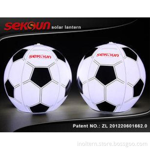 IP65 Football shaped Inflatable Solar Lantern with 3.7V / 1